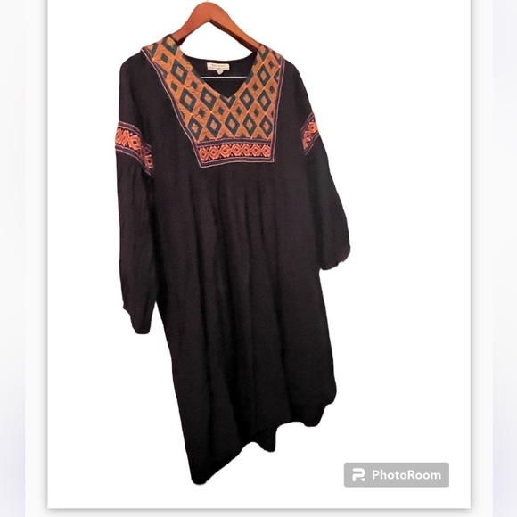 World Market Boho Embroidered Dress Size Small Medium - Picture 2 of 10